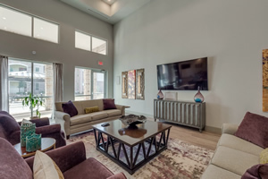 Photo of community TV area